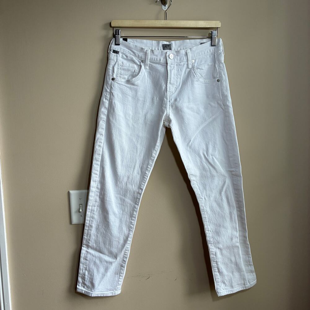 Citizens of Humanity jerome dahan white jeans emerson slim boyfriend women's 30